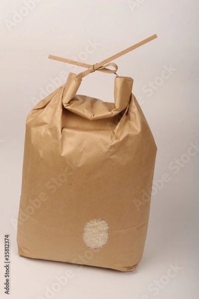Obraz papierowa torba ryżowa