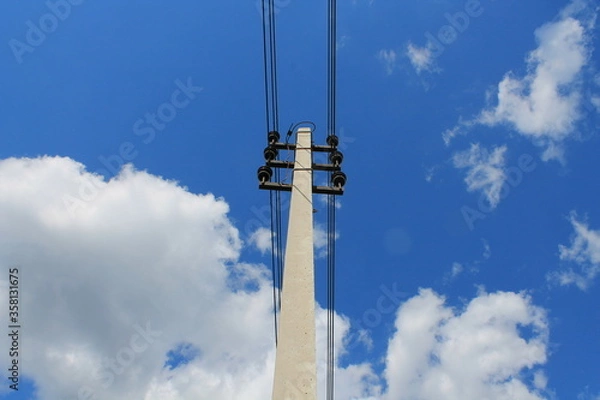 Obraz Electric main, elecrtic pole