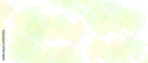 Fototapeta Billboard banner. Sale banner for web page, mobile phone, social media. Watercolor effect. Offer discount template design. Horizontal banner. Watercolor stains on canvas.