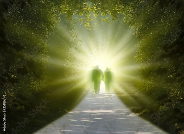 Fototapeta wejdź w światło