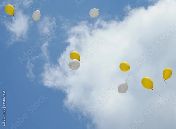 Obraz Воздушные шарики в полёте