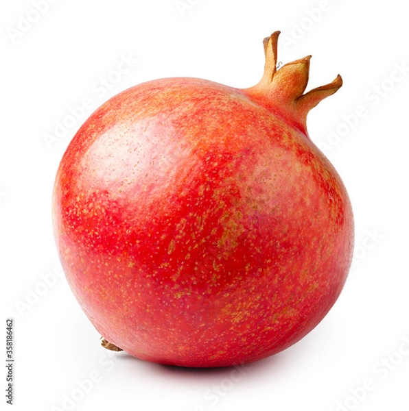 Obraz One pomegranate isolated on white