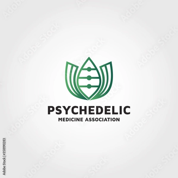 Obraz Psychedelic Medicine Association logo design template