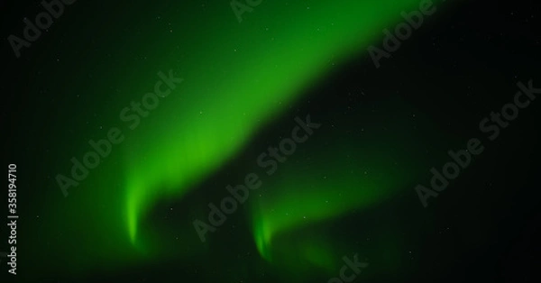 Fototapeta Aurora borealis in the northern part of Sweden