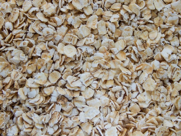 Fototapeta Close-up view of quick cook oats