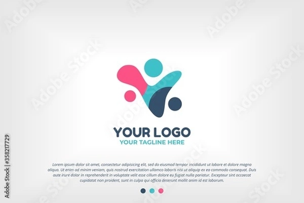 Obraz Youth People Logo Template
