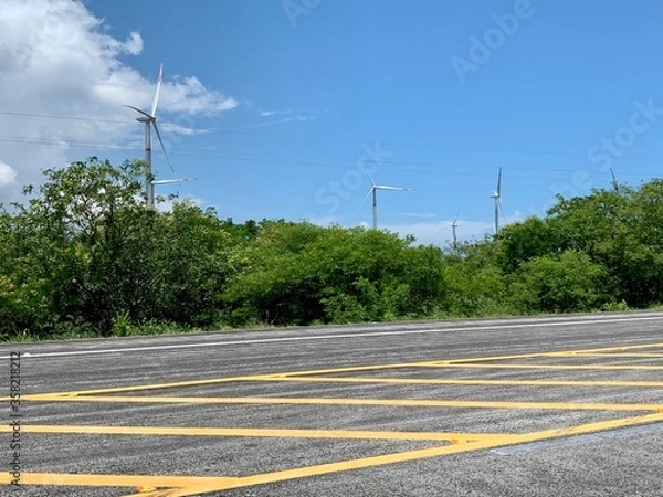 Fototapeta electric power lines