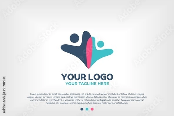 Obraz Youth People Logo Template