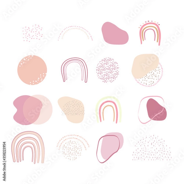 Obraz Abstract shape set