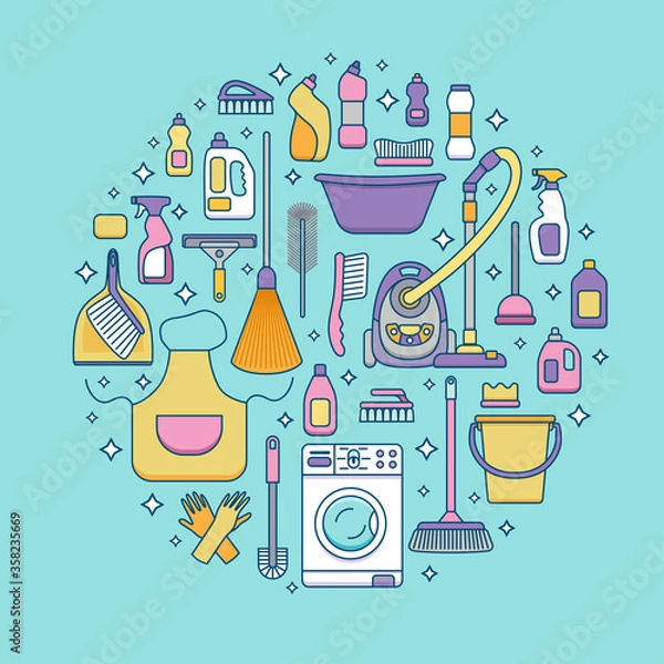 Obraz Household cleaning supplies