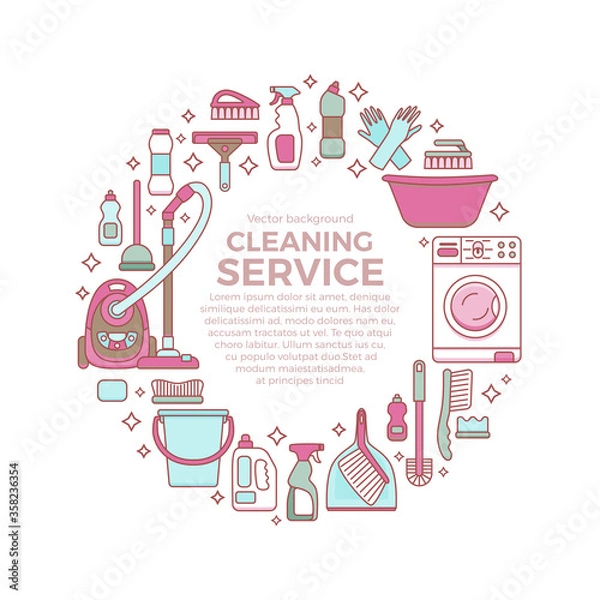 Obraz Household cleaning supplies