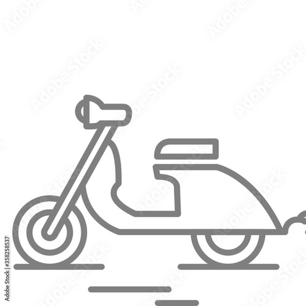 Obraz scooty icon vector for web and apps
