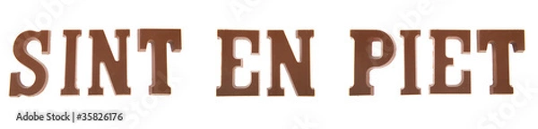 Obraz Sinterklaas chocolate letters