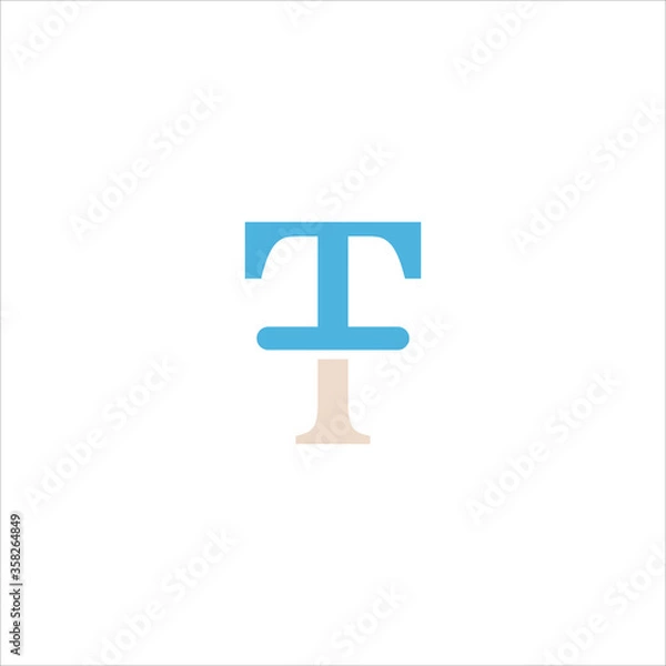 Fototapeta type tool icon flat vector logo design trendy