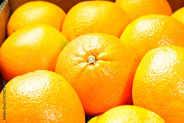 Fototapeta Fresh mandarin oranges texture.