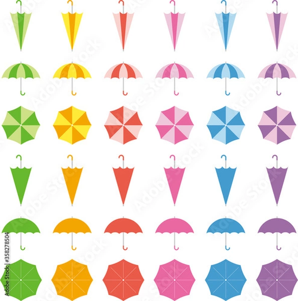 Obraz 傘のセット