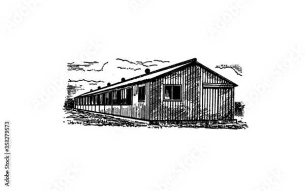 Obraz old farm house