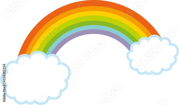 Fototapeta 虹と雲