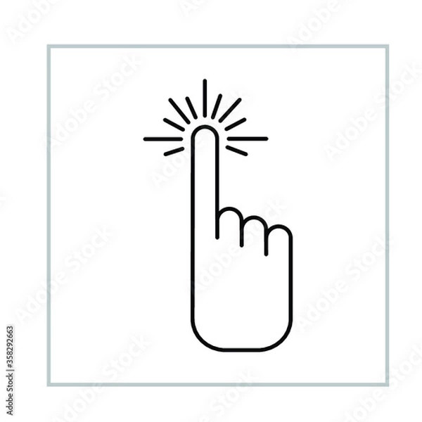 Obraz Set of ICONS for Touch Screen Medical Lab Equipment like for Nephlometer or Turidimetry Analyzer