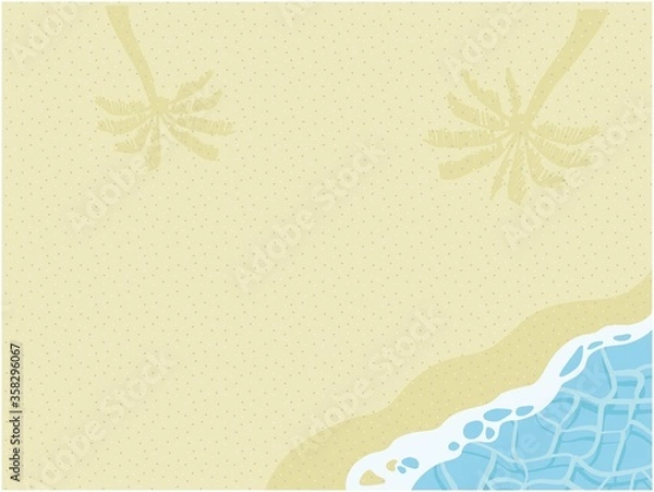 Obraz 砂浜と海の風景イラスト