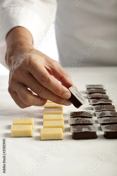 Obraz Fabrication de chocolats