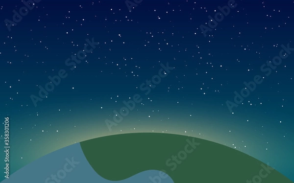 Obraz bright unusual planet in outer space