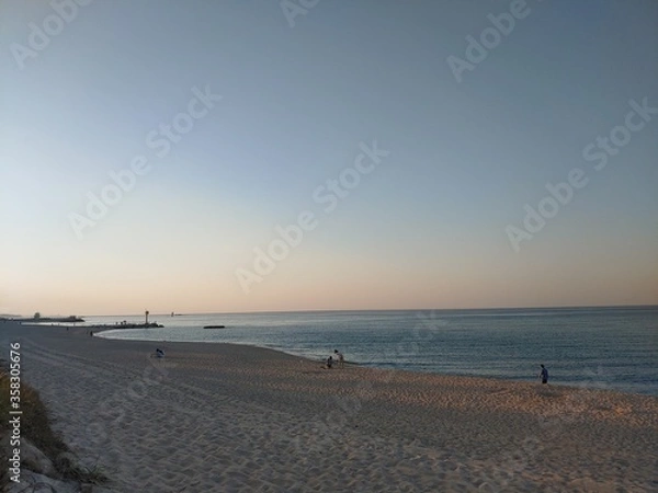 Obraz 바닷가 해변 석양