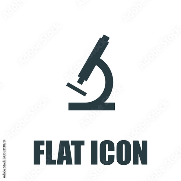 Fototapeta Microscope Icon Flat