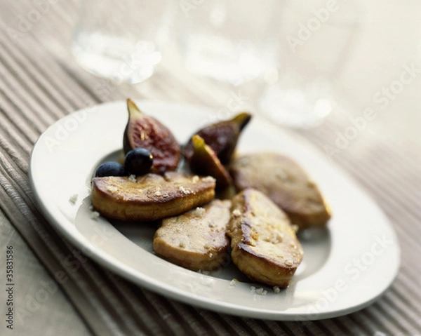 Obraz Escalopes de foie gras