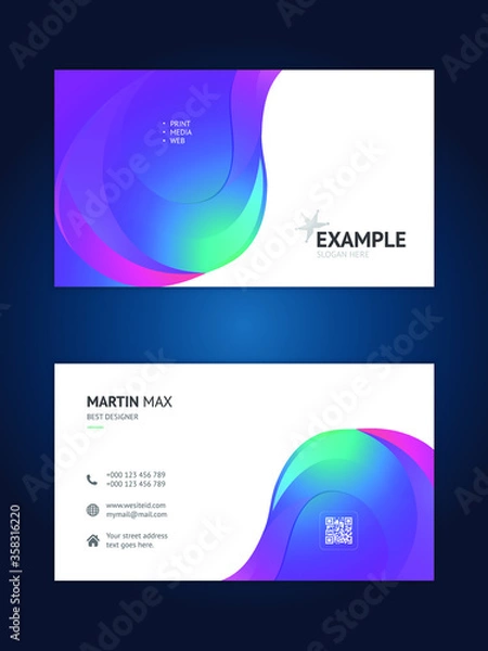 Obraz Vector Business Card Template