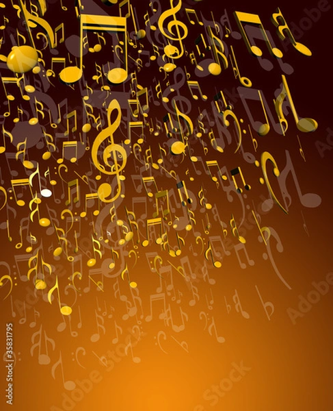 Fototapeta Music notes