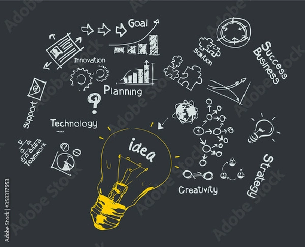 Fototapeta Vector Idea concept