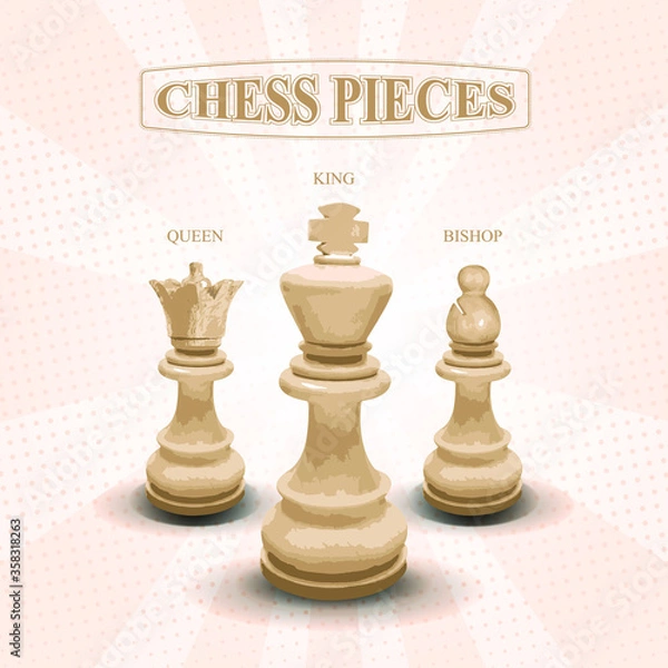 Fototapeta Vector Chess Pieces