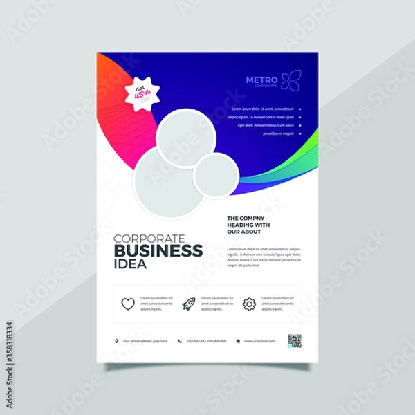 Obraz Corporate Poster Design Template