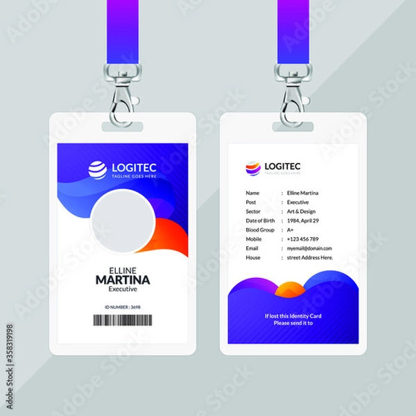 Fototapeta ID Card Design