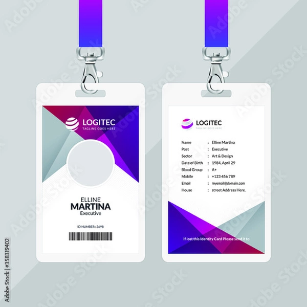 Obraz Office Id Card Design
