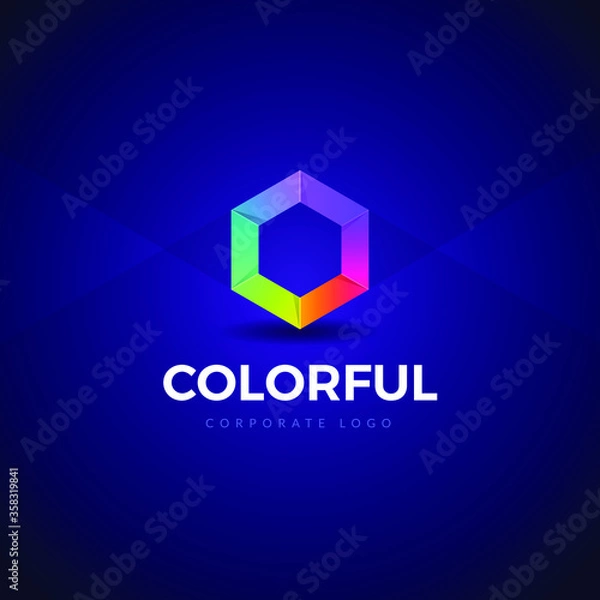 Obraz Abstract Colorful Logo Design