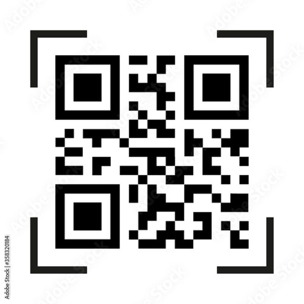 Fototapeta qr code for smart phone
