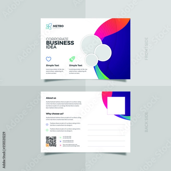 Fototapeta Creative Post Card Design