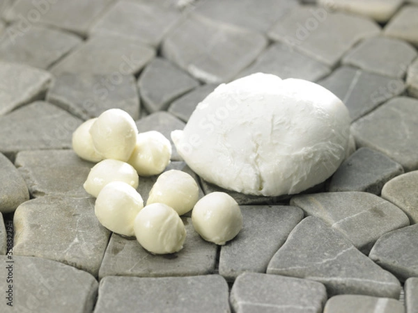 Obraz Boule et billes de mozzarella