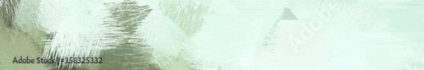 Fototapeta wide landscape graphic with colorful brush strokes background with honeydew, dim gray and dark sea green. can be used for background, canvas or poster