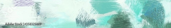 Obraz wide landscape graphic with colorful brush strokes background with lavender, blue chill and medium aqua marine