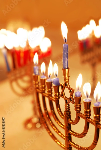 Obraz Hanukkah Candles