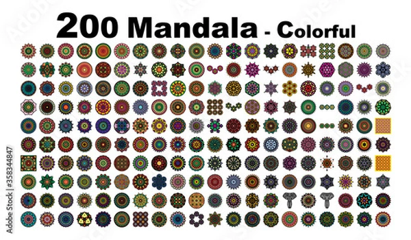 Obraz various mandala collections - 200