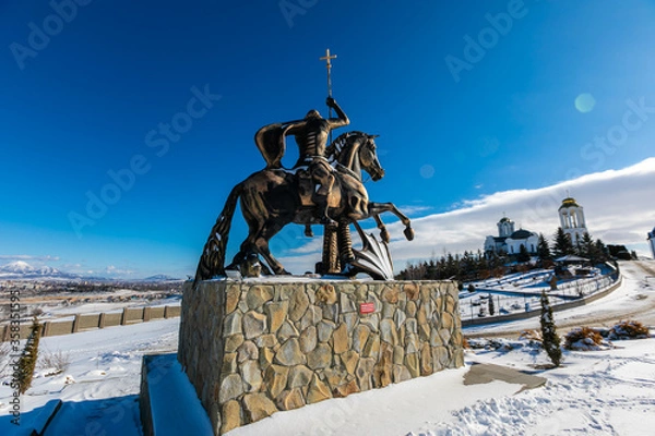 Obraz snow covered bridge