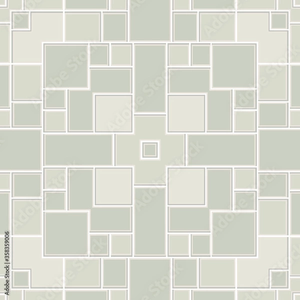 Fototapeta Gray styled seamless repeat pattern wall tiles, Decor For home, Moroccan tiles, ornaments, or wall decor on marble, it also can be used for wallpaper, linoleum, textile, webpage
