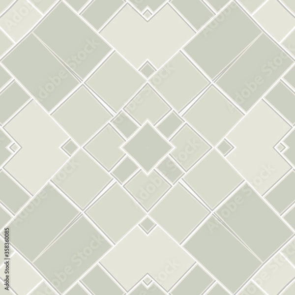 Fototapeta Gray styled seamless repeat pattern wall tiles, Decor For home, Moroccan tiles, ornaments, or wall decor on marble, it also can be used for wallpaper, linoleum, textile, webpage

