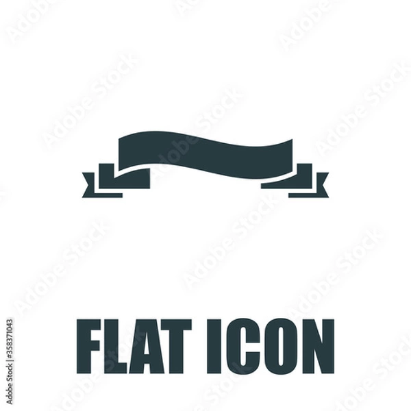 Fototapeta Vector ribbon banner icon