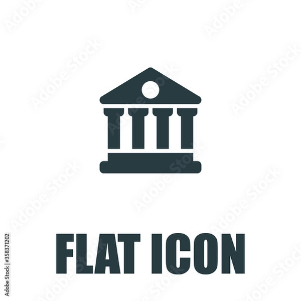 Fototapeta court building vector icon