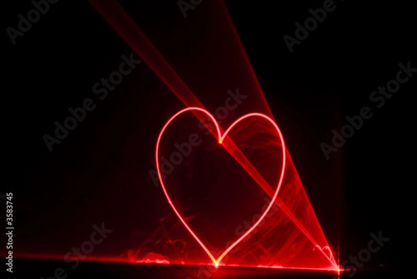 Fototapeta laser coeur